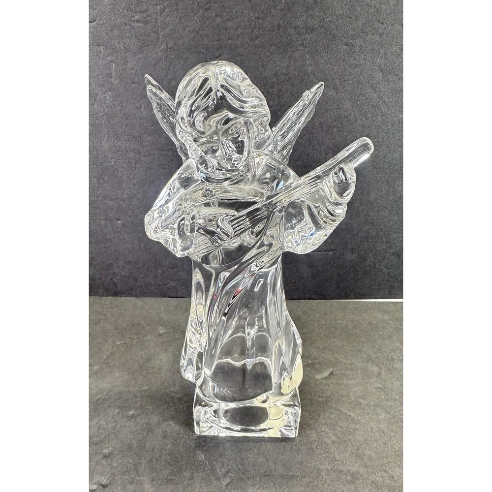 Mikasa Herald Collection Angelic Mandolin Angel Lead Crystal Germany 8.25" - Picture 3 of 11